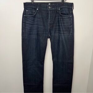 7 For All Mankind Standard Men's Jeans Size 33 Straight Leg Denim Dark Wash
